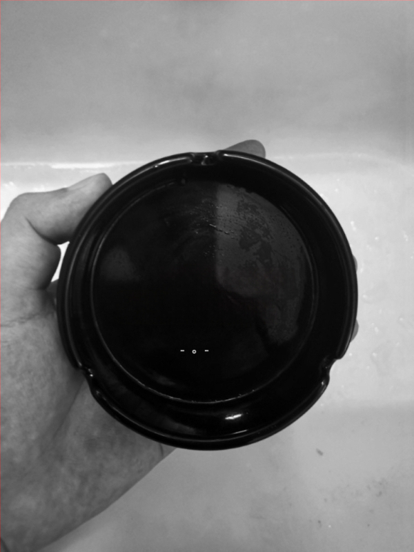 Керамичен пепелник с гравиран текст, модел 985, марка Yanshi