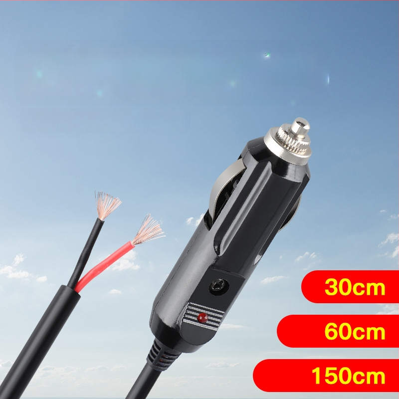 Youliang Cigarettagyújtó hosszabbító kábel 12-24V, krokodilcsipkés adapter, DZ modell, 5V Boost kimenet