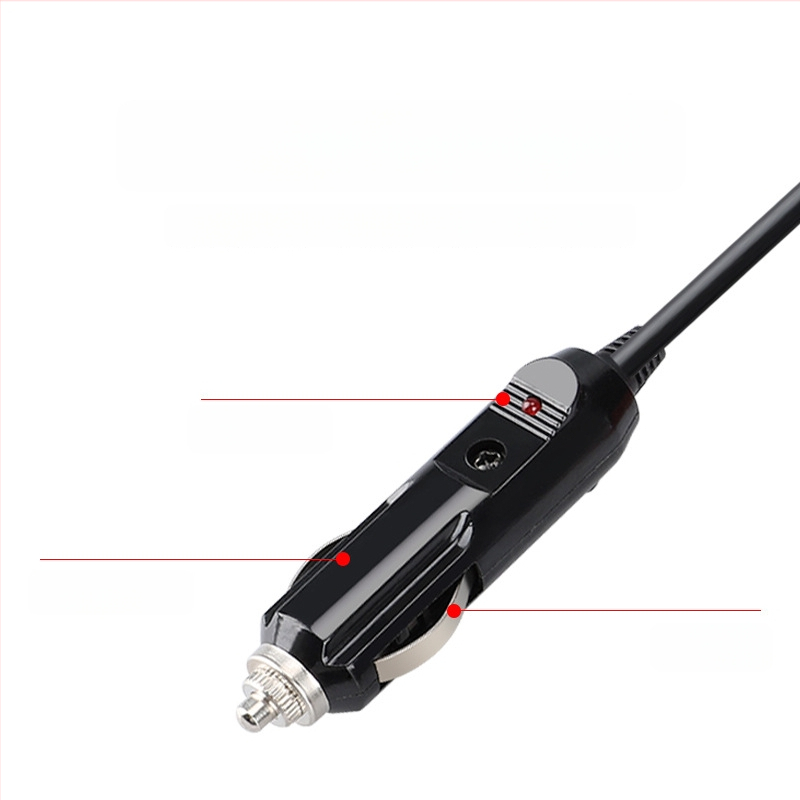 Youliang Cigarettagyújtó hosszabbító kábel 12-24V, krokodilcsipkés adapter, DZ modell, 5V Boost kimenet
