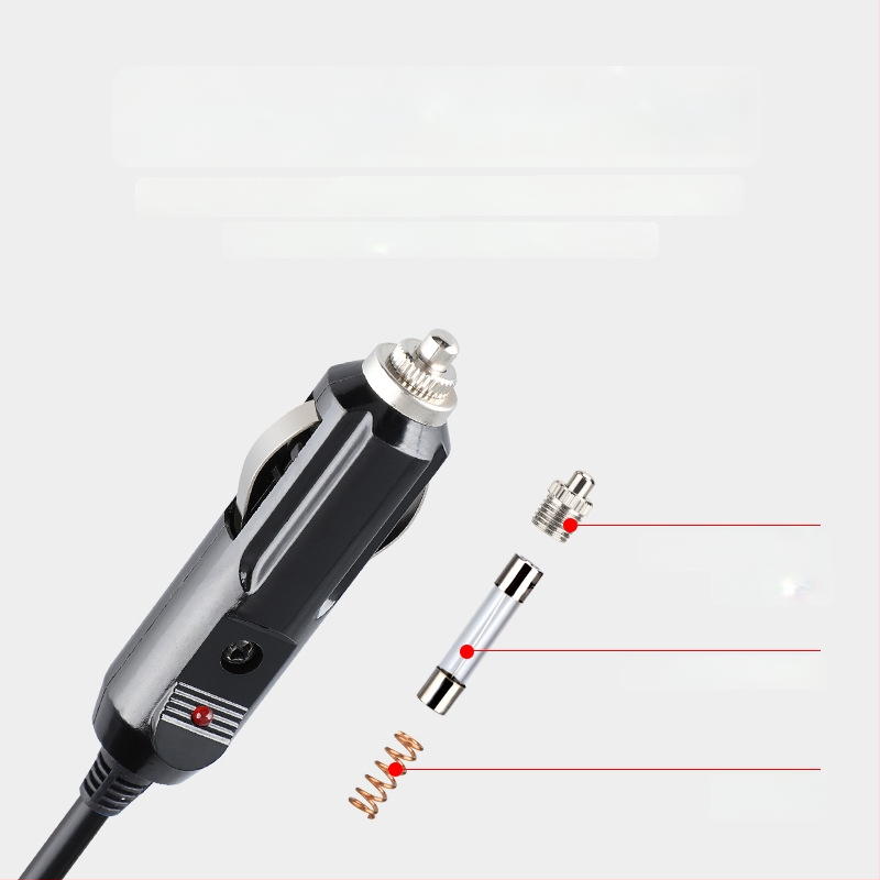 Youliang Cigarettagyújtó hosszabbító kábel 12-24V, krokodilcsipkés adapter, DZ modell, 5V Boost kimenet