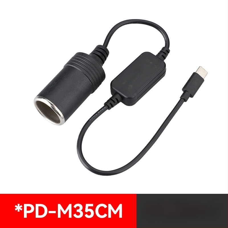 Youliang Cigarettagyújtó hosszabbító kábel 12-24V, krokodilcsipkés adapter, DZ modell, 5V Boost kimenet
