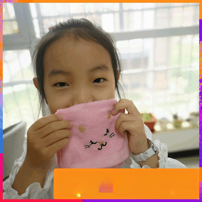 Хавлия за бебета и деца от бамбукови влакна с карикатурен дизайн на котка; бродерия, жакард; тегло 50-80 g