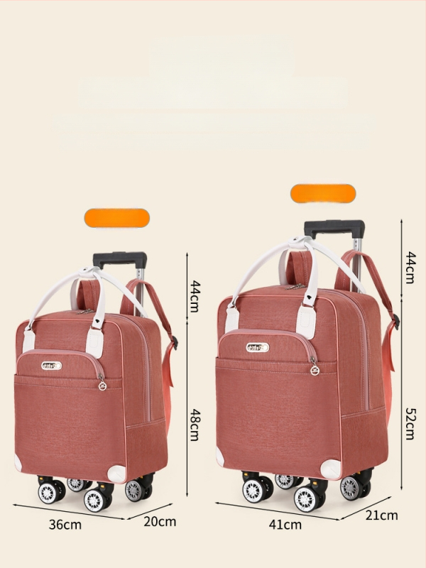 Cestovná taška s teleskopickou rúčkou, 36–55 L, Oxford látka, nepremokavá a skladacia, unisex, bežné cestovanie