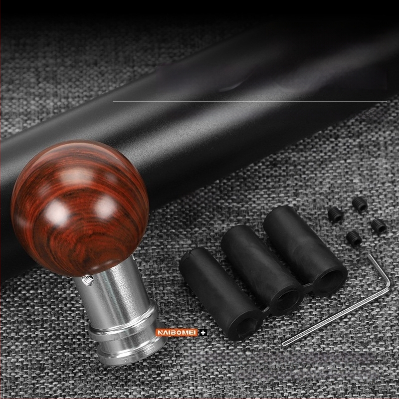 Λαβή επιλογέα ταχυτήτων με σχέδιο φλοιού ξύλου, στρογγυλή μπάλα για χειροκίνητο κιβώτιο (Μοντέλο: Wood grain ball gear head; Μάρκα: Powerful manufacturer; OEM: Original factory)