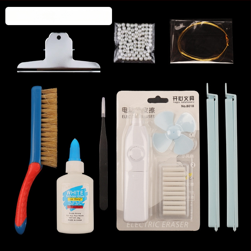 Clip de păr cu floare din velur — Set DIY de materiale, stil antic, aliaj, ambalat individual, primăvara 2025