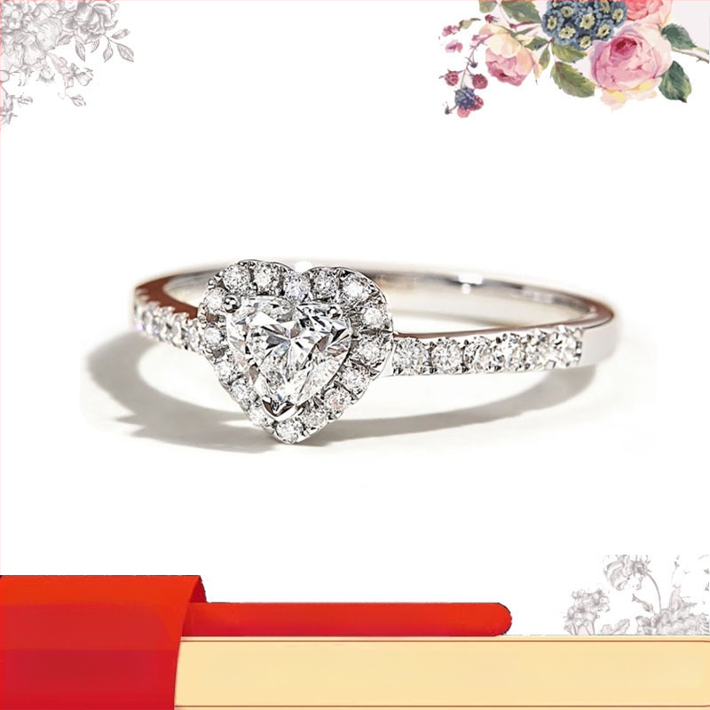 Platina gyémánttal kirakott gyűrű, divatgyűrű (2024 tavasz)