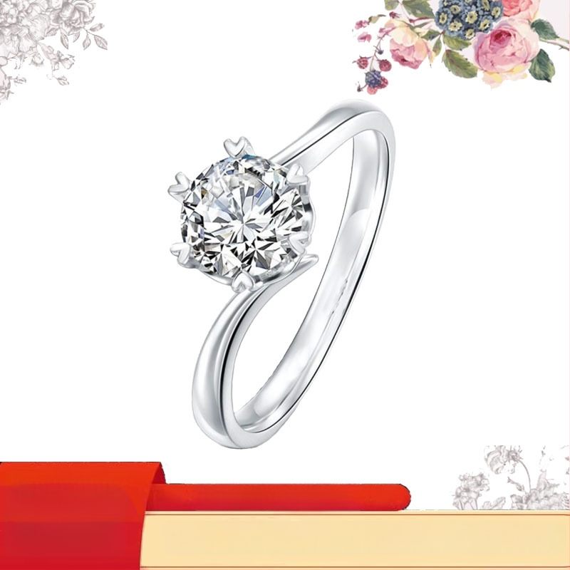 Platina gyémánttal kirakott gyűrű, divatgyűrű (2024 tavasz)