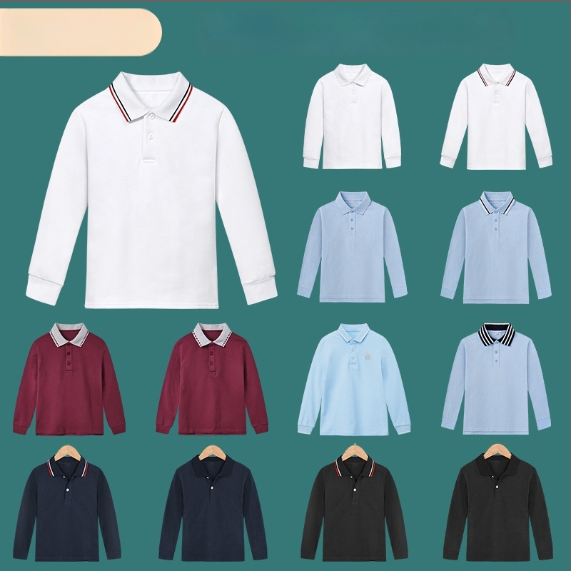 Παιδικό πουκάμισο πόλο, Βαμβάκι 95% / Σπάντεξ 5%, Άνοιξη–Φθινόπωρο, Χαλαρή γραμμή, Ηλικίες 3–8 ετών