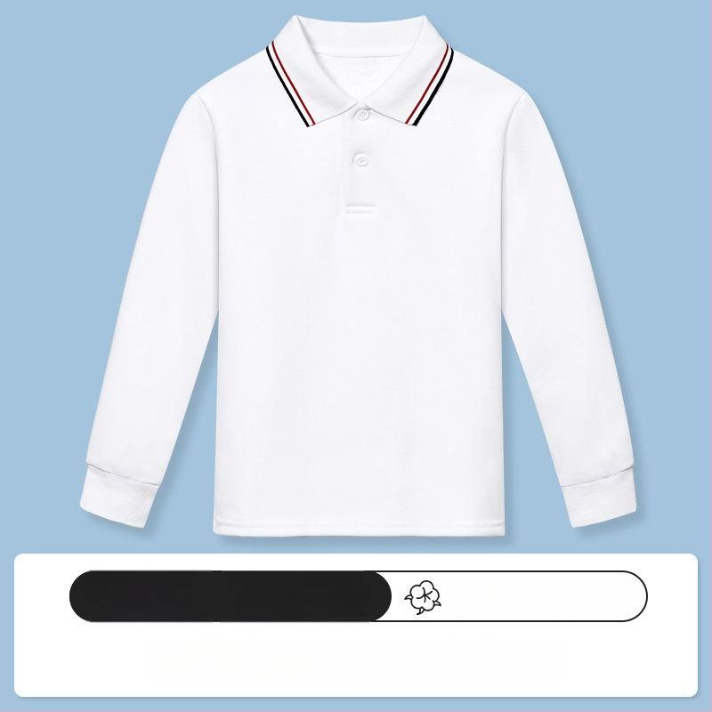 Παιδικό πουκάμισο πόλο, Βαμβάκι 95% / Σπάντεξ 5%, Άνοιξη–Φθινόπωρο, Χαλαρή γραμμή, Ηλικίες 3–8 ετών