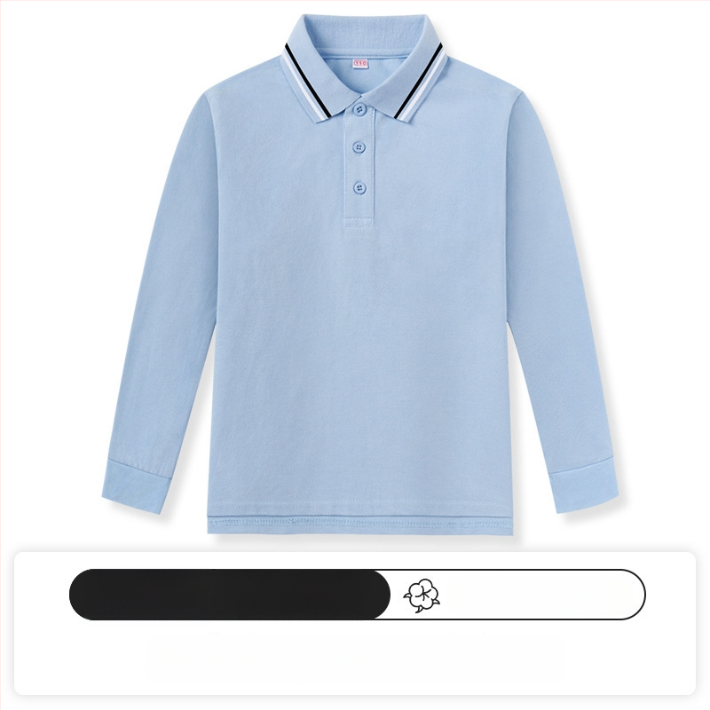 Παιδικό πουκάμισο πόλο, Βαμβάκι 95% / Σπάντεξ 5%, Άνοιξη–Φθινόπωρο, Χαλαρή γραμμή, Ηλικίες 3–8 ετών