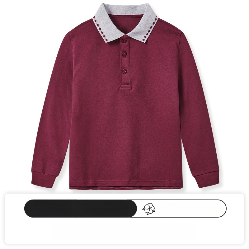 Παιδικό πουκάμισο πόλο, Βαμβάκι 95% / Σπάντεξ 5%, Άνοιξη–Φθινόπωρο, Χαλαρή γραμμή, Ηλικίες 3–8 ετών