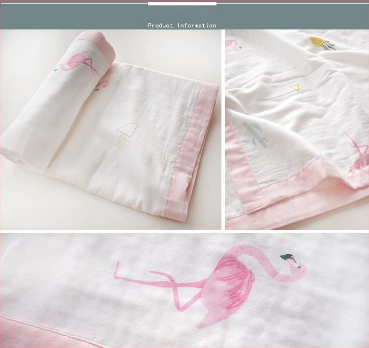 Πετσέτα αγκαλιάς για μωρά από έξι στρώσεις γάζα 100% βαμβάκι — κατάλληλη για όλες τις εποχές, για νεογέννητα