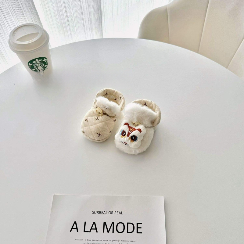 Μωρουδάκια παπούτσια φθινοπωρινό-χειμωνιάτικα για αγόρια και κορίτσια, παπούτσια βάδισης για μικρά βρέφη, μαλακή σόλα από βαμβάκι, πάνω μέρος από μικροΐνες, σχέδιο κινουμένων σχεδίων, για 6–12 μηνών, χειμερινά