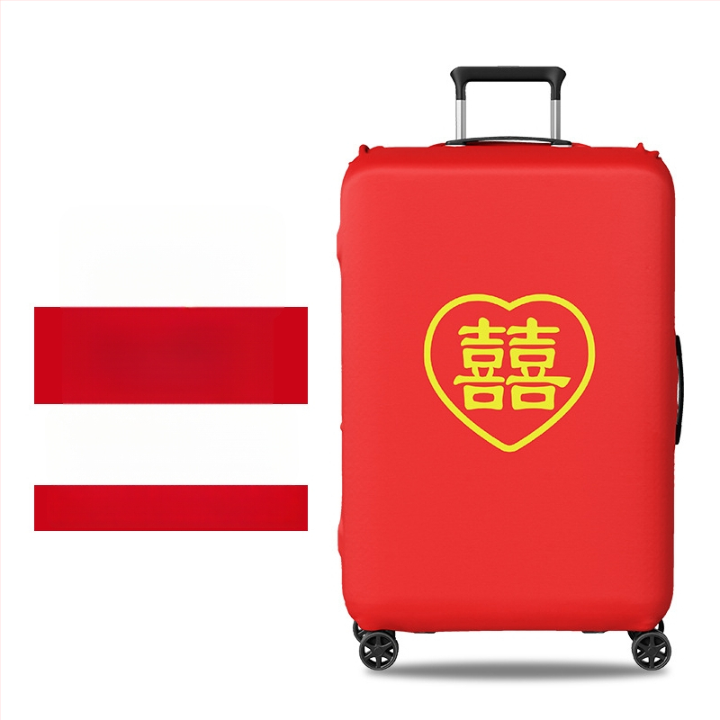 Ochranný obal na svadobný kufor s Velcro otvorom, polyester, univerzálne kolieska, textový vzor, minimalistický tichý luxus