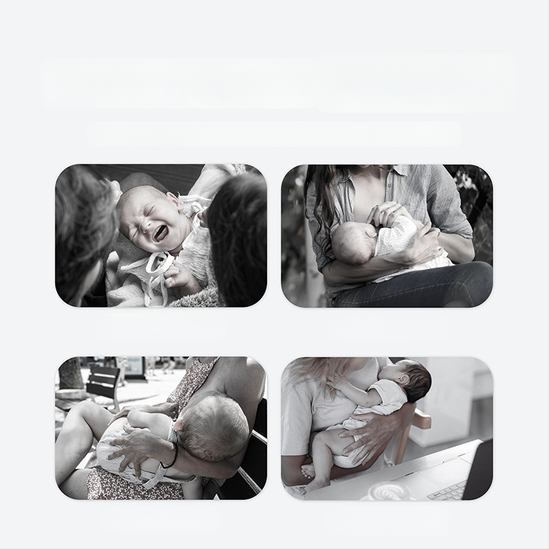 Acoperământ de alăptat din bumbac, cu dantelă și șnur, stil casual, fără mâneci, pentru toate anotimpurile