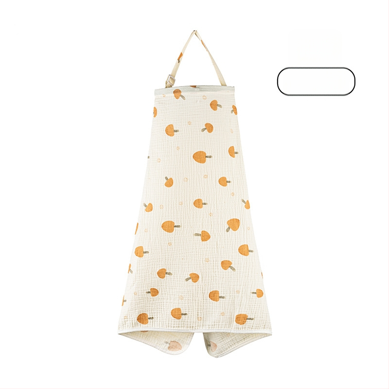 Acoperământ de alăptat din bumbac, cu dantelă și șnur, stil casual, fără mâneci, pentru toate anotimpurile