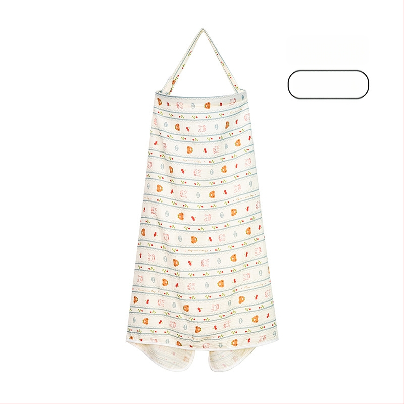 Acoperământ de alăptat din bumbac, cu dantelă și șnur, stil casual, fără mâneci, pentru toate anotimpurile