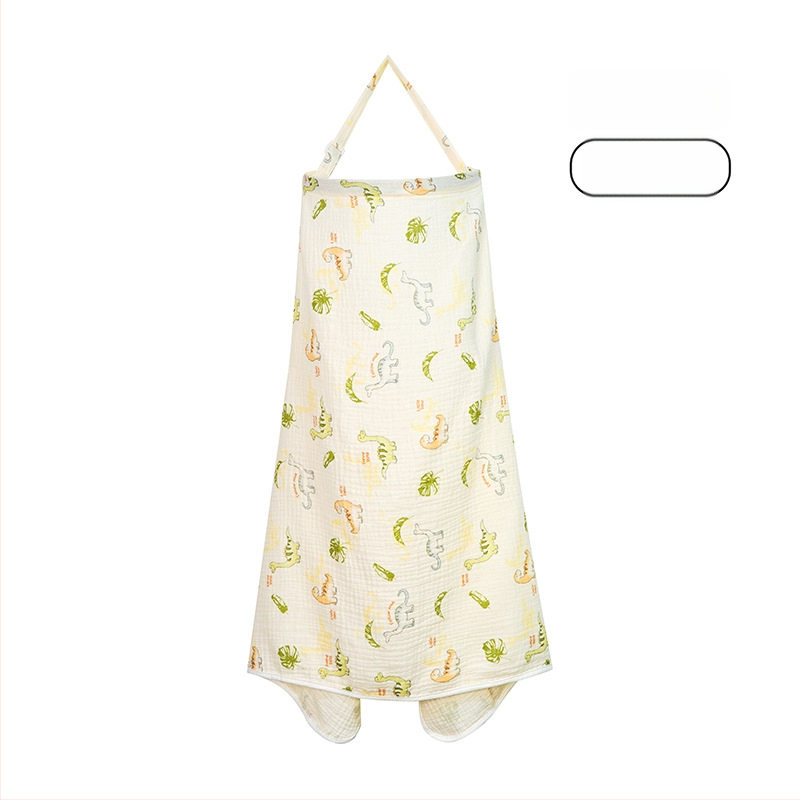 Acoperământ de alăptat din bumbac, cu dantelă și șnur, stil casual, fără mâneci, pentru toate anotimpurile