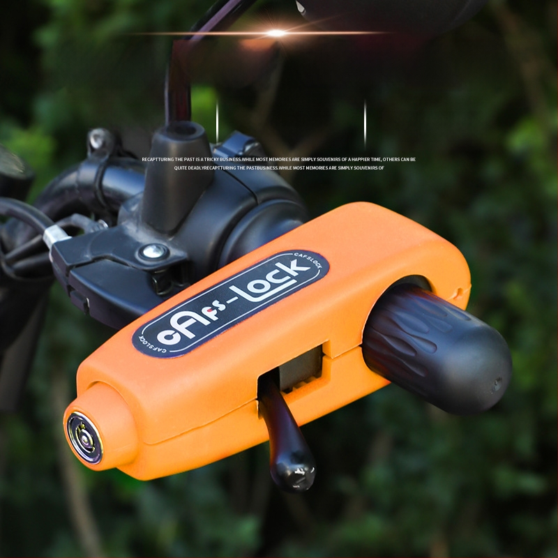 Κλειδαριά τιμονιού με συναγερμό – Κλασικό μοντέλο; υλικό αλουμινίου κράμα / χαλκός; συμβατό με ηλεκτρικά οχήματα, μοτοσικλέτες και τρίκυκλα; βάρος 0.2 kg