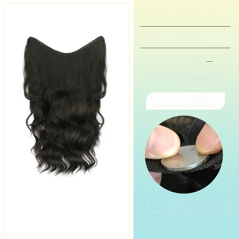 Perucă buclată dintr-o bucată cu volum invizibil, model FP-76/78/79, Jiancai, fibre rezistente la temperaturi înalte