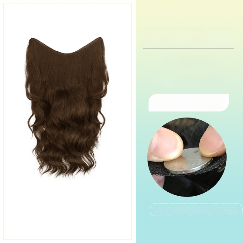 Perucă buclată dintr-o bucată cu volum invizibil, model FP-76/78/79, Jiancai, fibre rezistente la temperaturi înalte