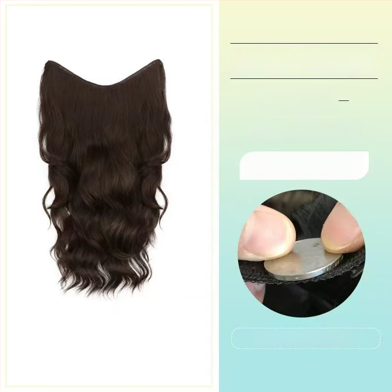 Perucă buclată dintr-o bucată cu volum invizibil, model FP-76/78/79, Jiancai, fibre rezistente la temperaturi înalte