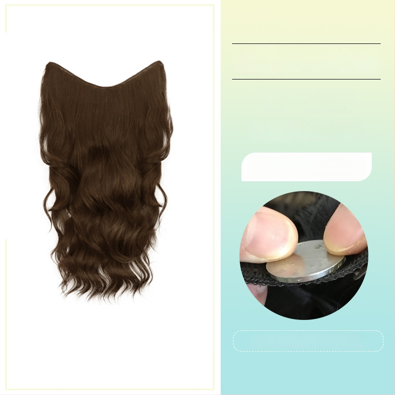 Perucă buclată dintr-o bucată cu volum invizibil, model FP-76/78/79, Jiancai, fibre rezistente la temperaturi înalte