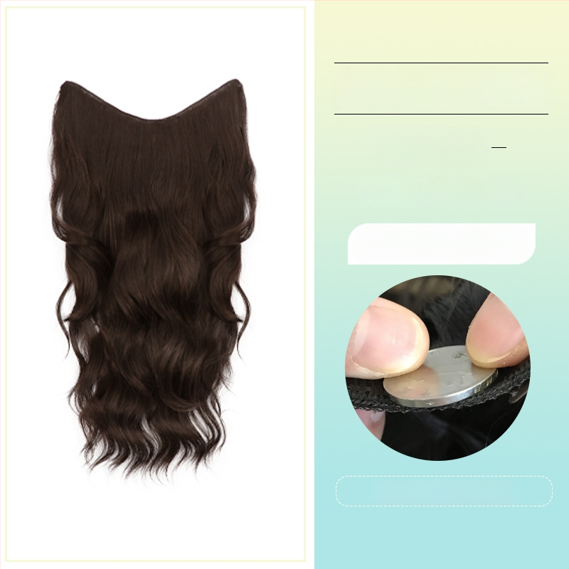 Perucă buclată dintr-o bucată cu volum invizibil, model FP-76/78/79, Jiancai, fibre rezistente la temperaturi înalte