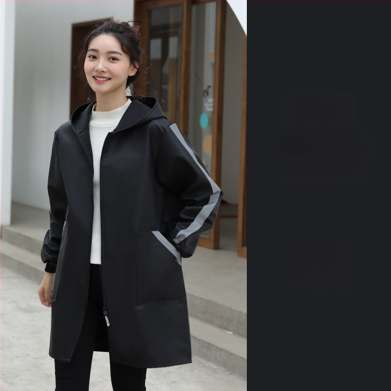 Фартук с ръкави за кухня – антизамърсяващ, модерен минималистичен стил.