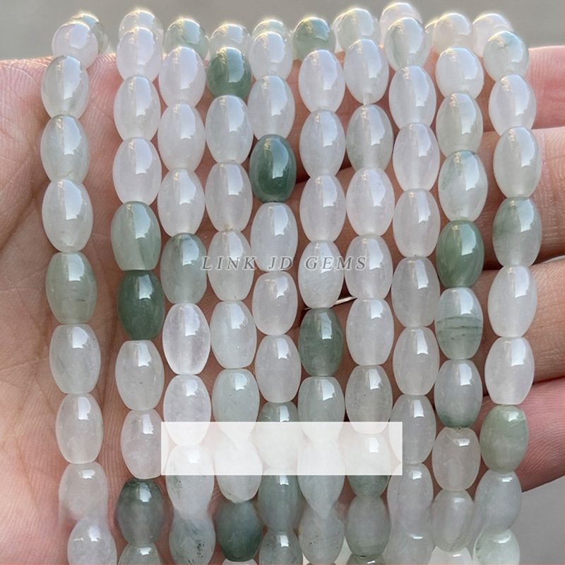 Χαλαρές χάντρες από νεφρίτη, γυαλισμένες, σε σχήμα μήλου, μάρκα Jingde, αξεσουάρ