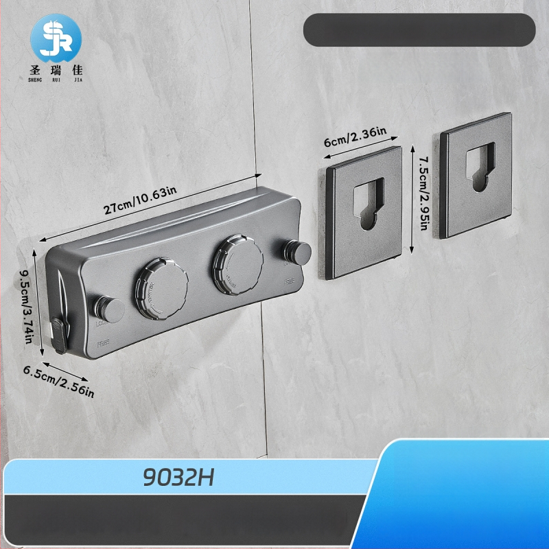 Разтегателна сушалка за дрехи без пробиване, невидима стенна за вътрешен балкон – ABS + алуминиева сплав + стоманено въже