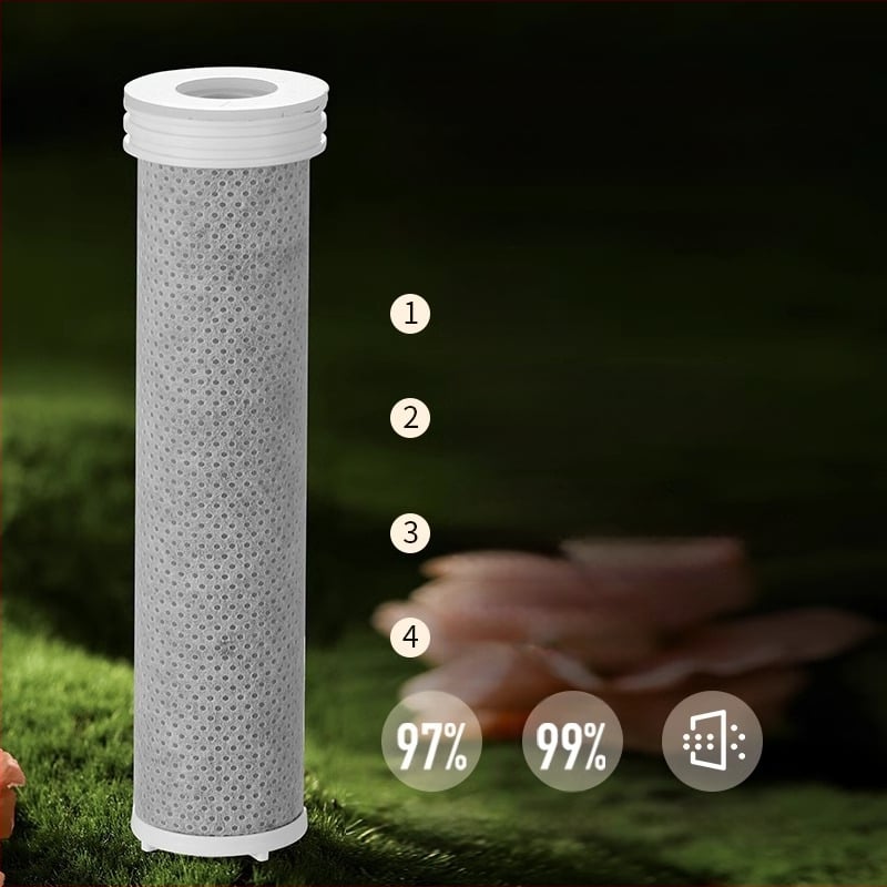 ARTIQUA Ručný sprchovací systém s filtrom aktívneho uhlia, vlákna z uhlíka na odstraňovanie chlóru, čistenie vody, dažďová sprcha