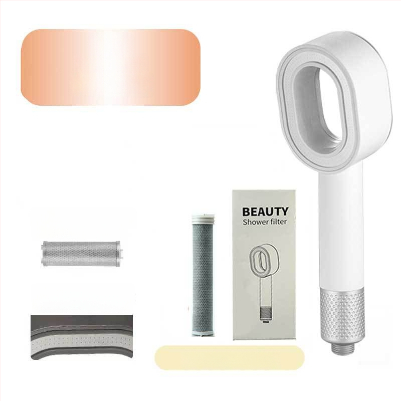 ARTIQUA Ručný sprchovací systém s filtrom aktívneho uhlia, vlákna z uhlíka na odstraňovanie chlóru, čistenie vody, dažďová sprcha