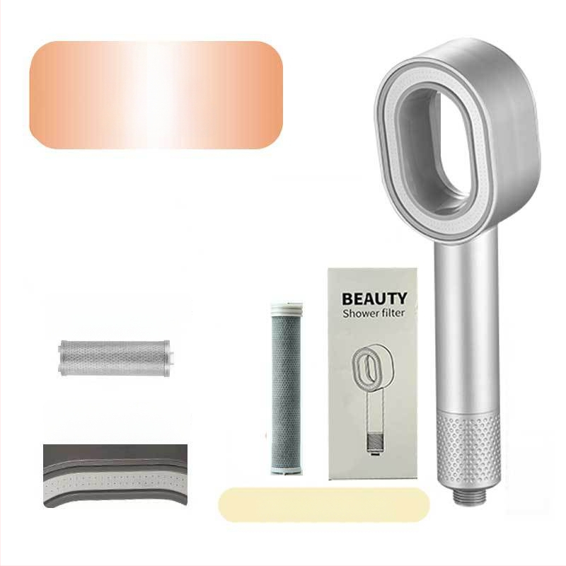 ARTIQUA Ručný sprchovací systém s filtrom aktívneho uhlia, vlákna z uhlíka na odstraňovanie chlóru, čistenie vody, dažďová sprcha