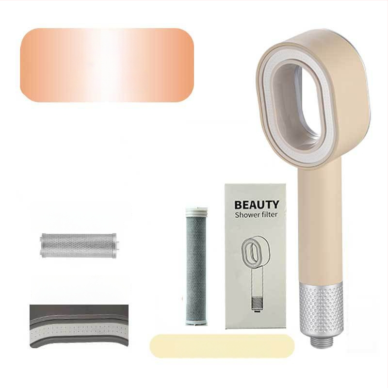 ARTIQUA Ručný sprchovací systém s filtrom aktívneho uhlia, vlákna z uhlíka na odstraňovanie chlóru, čistenie vody, dažďová sprcha