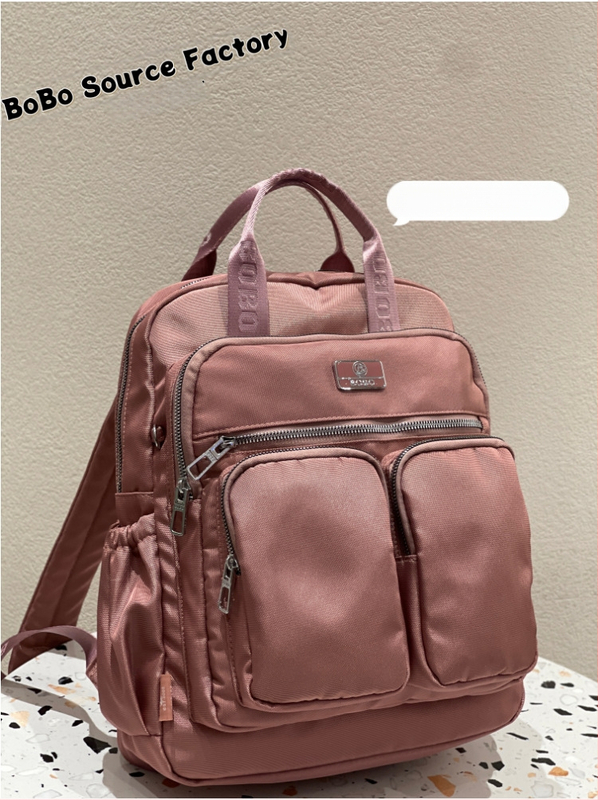 Rucsac de damă casual urban: ușor, din Oxford; căptușeală nylon; impermeabil; buzunar pentru laptop; mai multe buzunare.