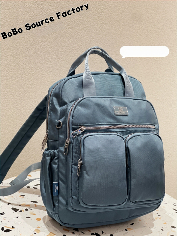 Rucsac de damă casual urban: ușor, din Oxford; căptușeală nylon; impermeabil; buzunar pentru laptop; mai multe buzunare.