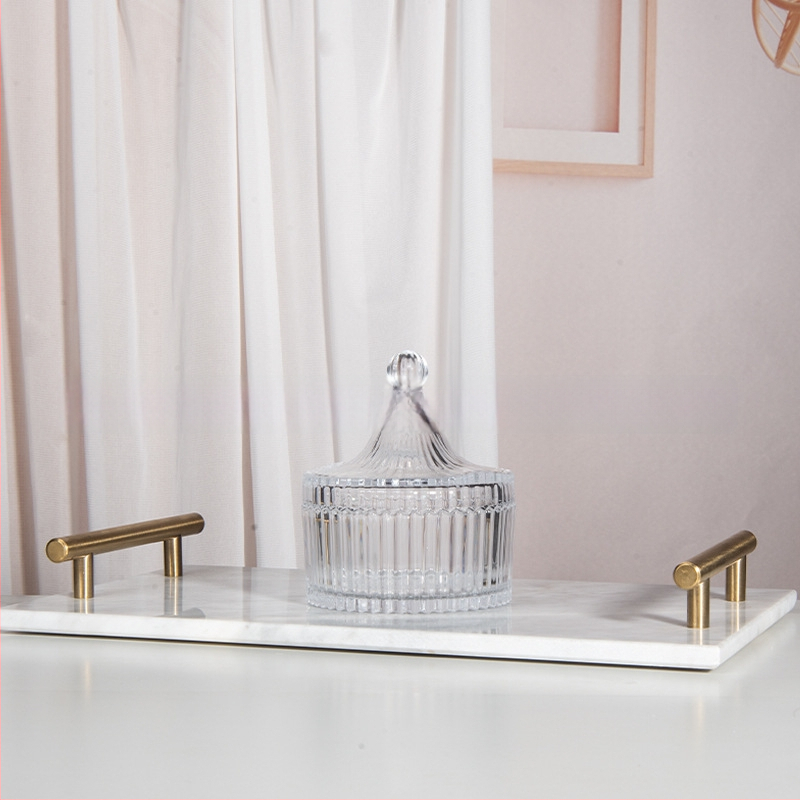 Isol Γυάλινο κουτί αποθήκευσης γραφείου, μοντέλο 0033, προστασία από τη σκόνη, καπάκι με διαμερίσματα