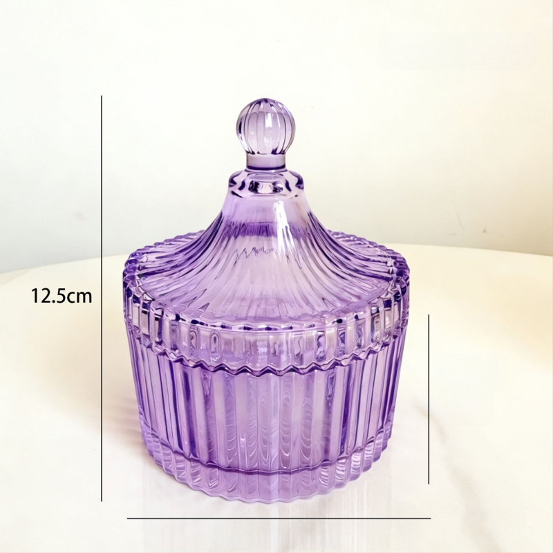 Isol Γυάλινο κουτί αποθήκευσης γραφείου, μοντέλο 0033, προστασία από τη σκόνη, καπάκι με διαμερίσματα