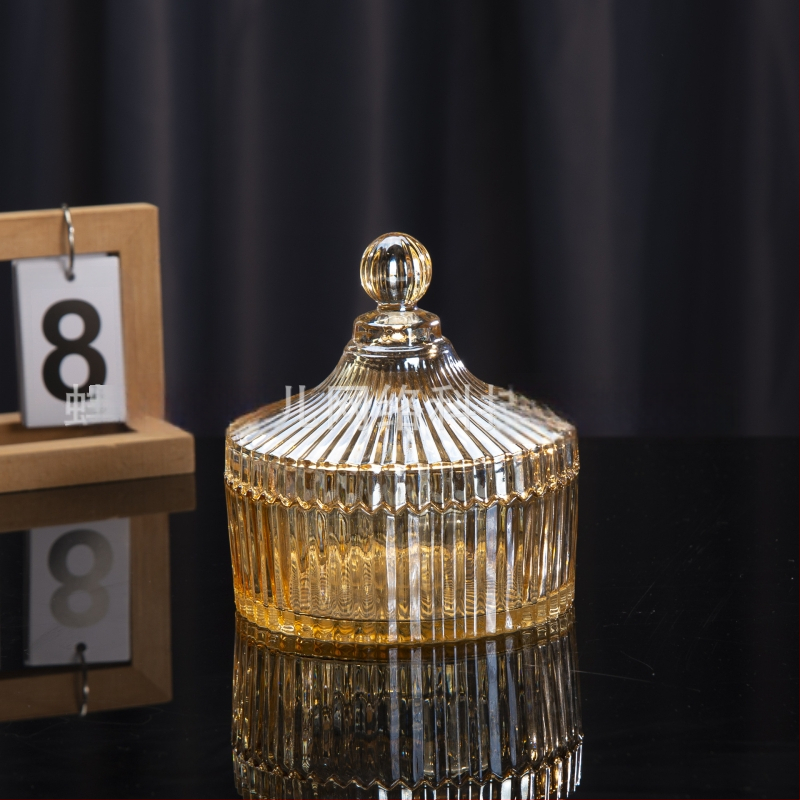 Isol Γυάλινο κουτί αποθήκευσης γραφείου, μοντέλο 0033, προστασία από τη σκόνη, καπάκι με διαμερίσματα