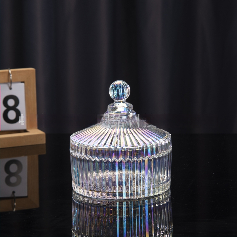 Isol Γυάλινο κουτί αποθήκευσης γραφείου, μοντέλο 0033, προστασία από τη σκόνη, καπάκι με διαμερίσματα