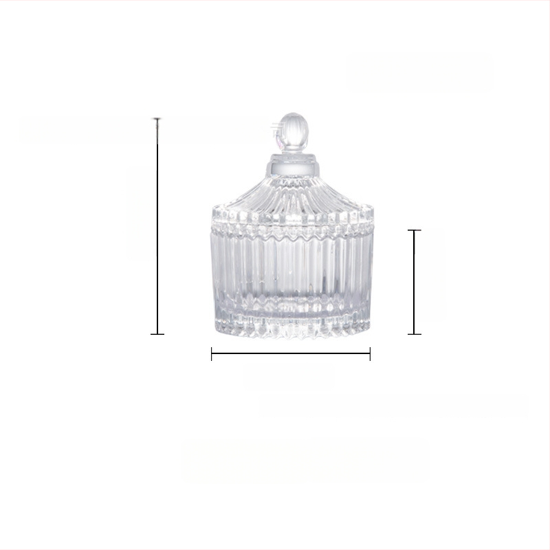 Isol Γυάλινο κουτί αποθήκευσης γραφείου, μοντέλο 0033, προστασία από τη σκόνη, καπάκι με διαμερίσματα