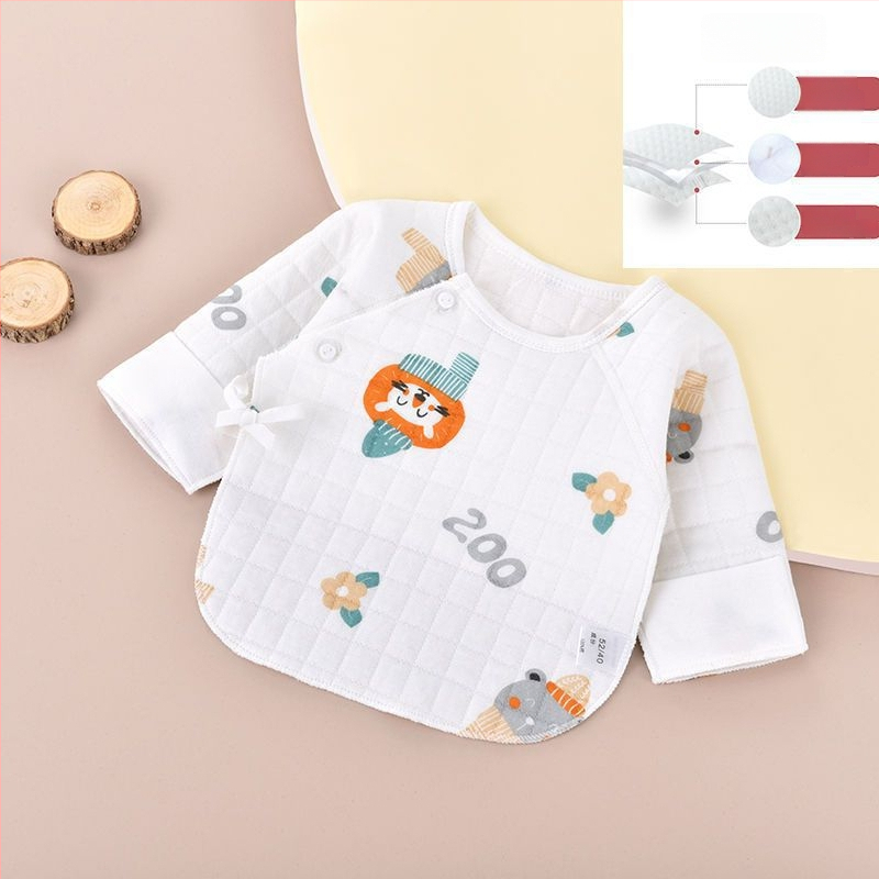 Βρεφικό τοπ από βαμβάκι με βελουδωμένη επεξεργασία, V-λαιμόκοψη, 95–100% βαμβάκι, από 0–12 μηνών, για όλες τις εποχές