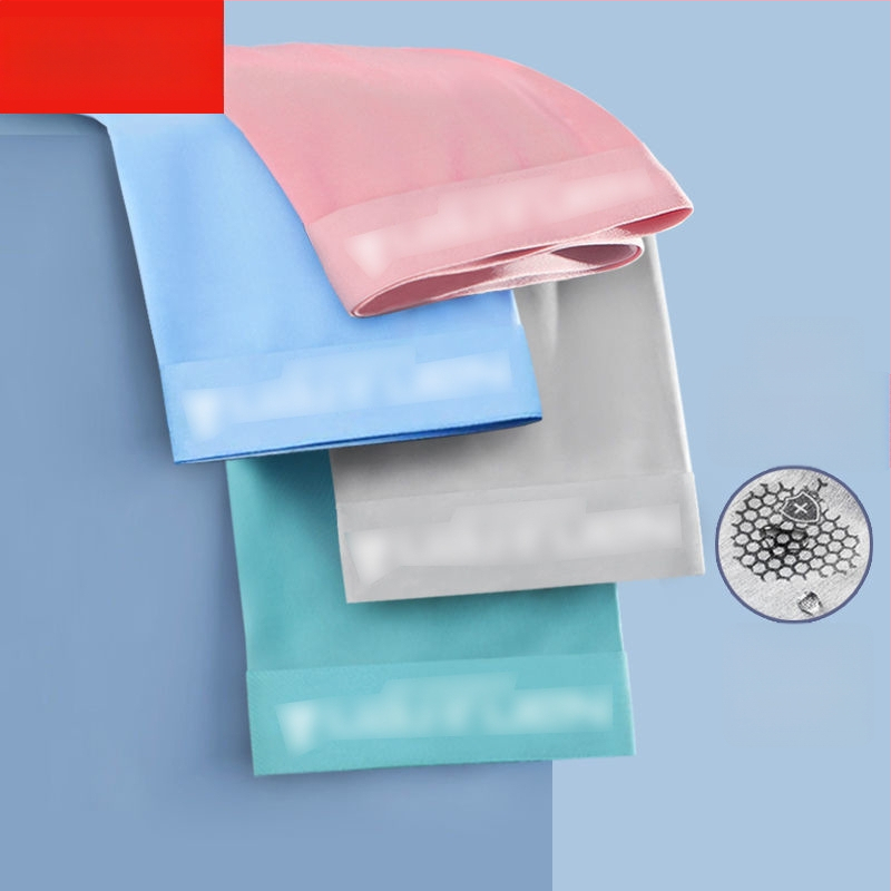 Férfi jégselyem grafén antibakteriális, gyorsan száradó és lélegző boxeralsónadrág, kötött poliészter anyag, középmagas derekú