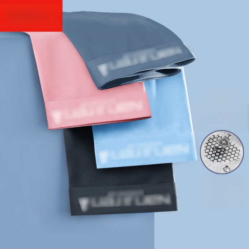 Férfi jégselyem grafén antibakteriális, gyorsan száradó és lélegző boxeralsónadrág, kötött poliészter anyag, középmagas derekú