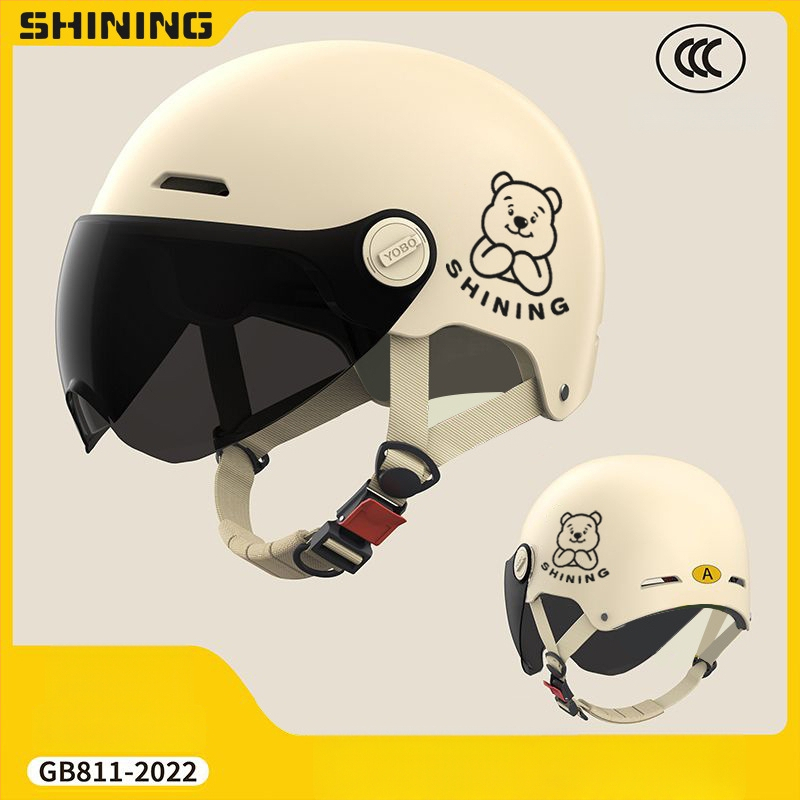 Κράνος για ηλεκτρικό ποδήλατο, ABS περίβλημα, 3C πιστοποιημένο, unisex ημι-κράνος, προστασία από τον ήλιο για όλες τις εποχές