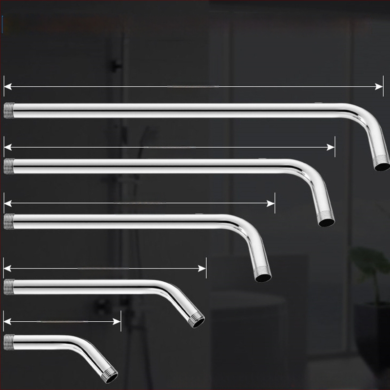 Sprchový ram s skrytým kruhovým ohybom, nerezová oceľ, moderný štýl, horná tryska