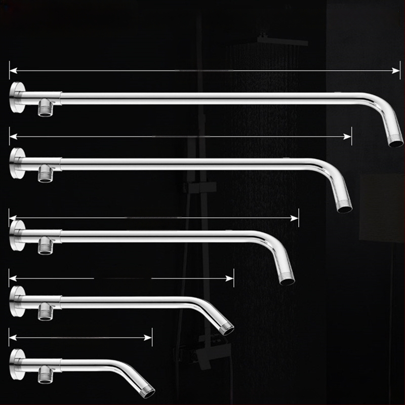 Sprchový ram s skrytým kruhovým ohybom, nerezová oceľ, moderný štýl, horná tryska