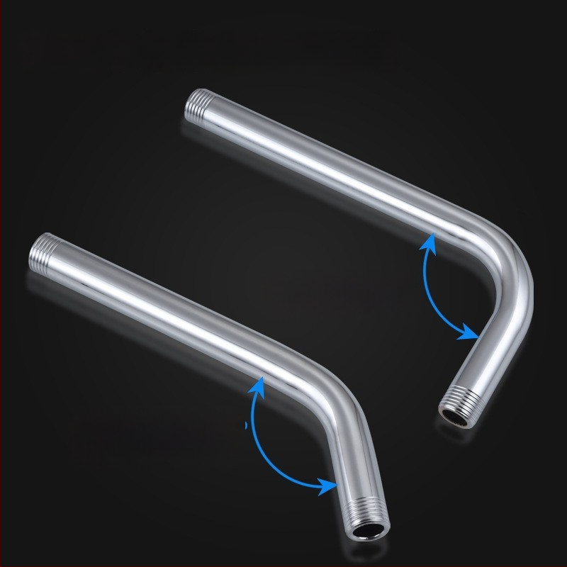 Sprchový ram s skrytým kruhovým ohybom, nerezová oceľ, moderný štýl, horná tryska