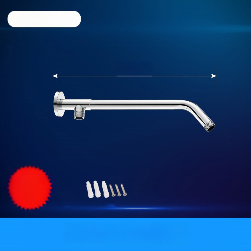 Sprchový ram s skrytým kruhovým ohybom, nerezová oceľ, moderný štýl, horná tryska